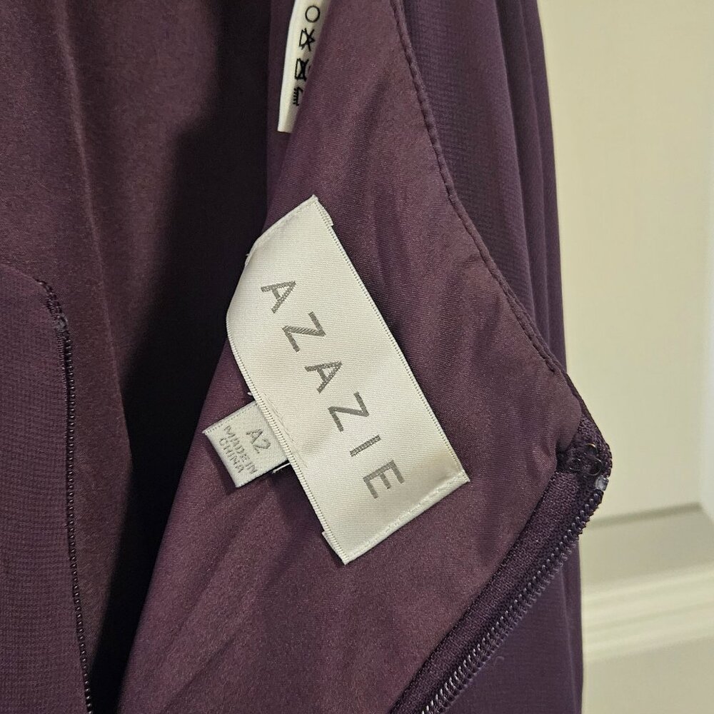 Azazie Nahrin plum bridesmaid dress - Picture 3 of 4